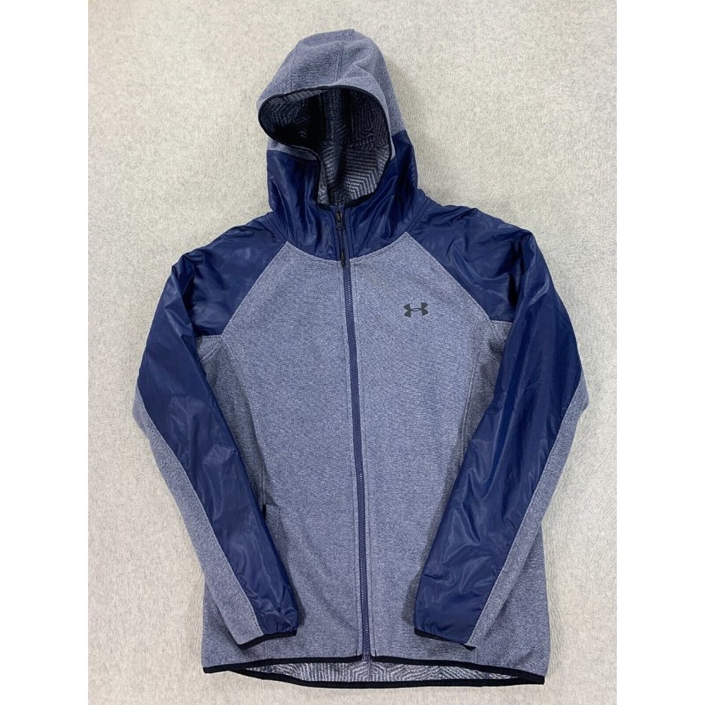 Under Armour Cold Gear‎ Hoodie Jacket (Women's Medium) Blue